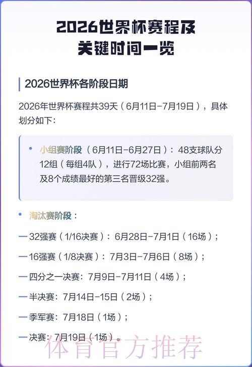 世界杯比赛时间一览 世界杯比赛时间一览